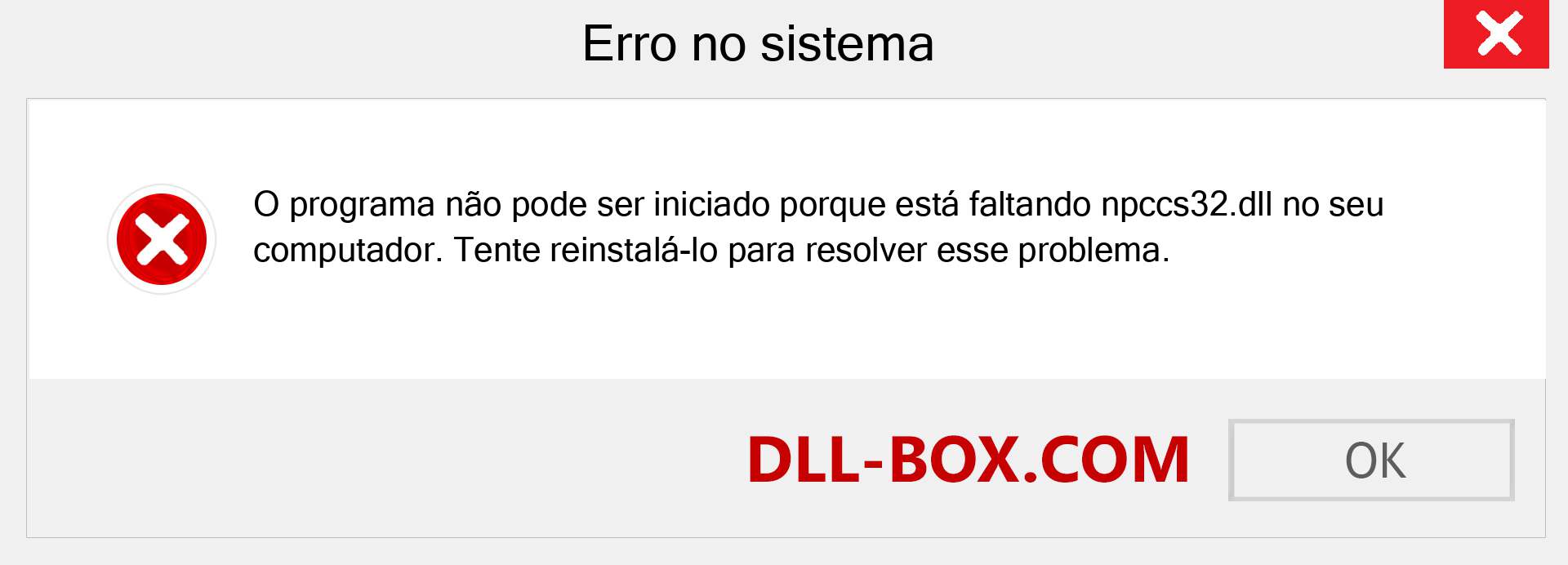 Arquivo npccs32.dll ausente ?. Download para Windows 7, 8, 10 - Correção de erro ausente npccs32 dll no Windows, fotos, imagens